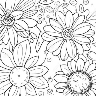 Pagina Para Colorir Sementes De Flores Coloridas 66081-54591