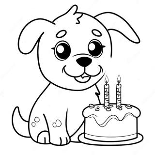 Pagina Para Colorir Cachorrinho Feliz Aniversario 66120-54610