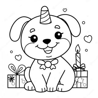 Pagina Para Colorir Cachorrinho Feliz Aniversario 66120-54611