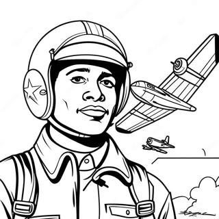 Pilotos De Tuskegee Páginas Para Colorir