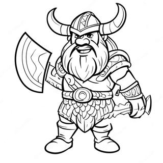 Pagina Para Colorir Do Guerreiro Viking Com Machado 6615-5381