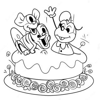 Pagina Para Colorir De Aniversario Disney Feliz 66250-54723