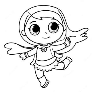 Pagina Para Colorir Da Wordgirl Em Acao 66271-54751