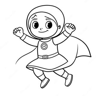 Pagina Para Colorir Da Wordgirl Em Acao 66271-54752