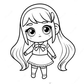 Pagina Para Colorir Estilo Chibi Do Yandere Simulator 66341-54792