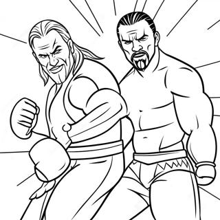 Pagina Para Colorir Dos Superstars Da Wwe Em Acao 66411-54851