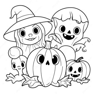 Pagina Para Colorir De Criaturas De Halloween Assustadoras 66491-54906