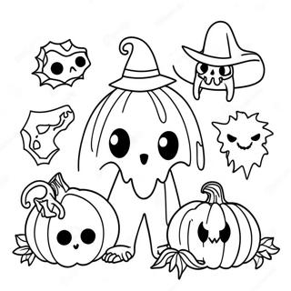 Pagina Para Colorir De Criaturas De Halloween Assustadoras 66491-54907