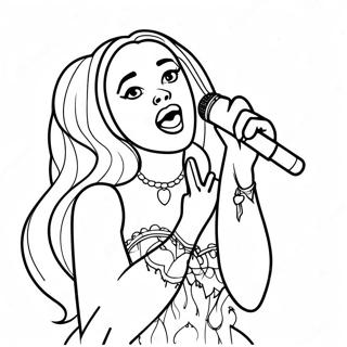 Pagina Para Colorir Da Doja Cat Cantando No Palco 66551-54962