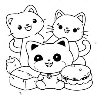 Pagina Para Colorir Do Chococat Com Amigos 6665-5421