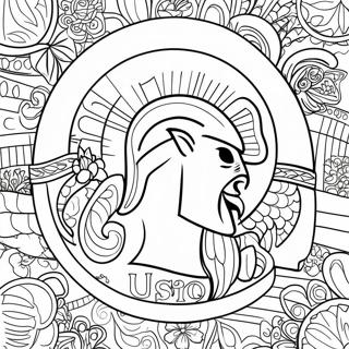 Pagina Para Colorir Do Logo Dos Usc Trojans 66660-55048