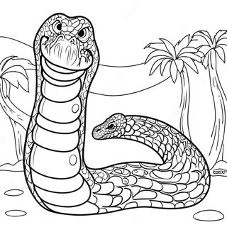 Titanoboa Páginas Para Colorir