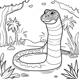 Titanoboa Páginas Para Colorir