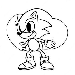 Pagina Para Colorir Do Dia Dos Namorados Do Sonic 66760-55123