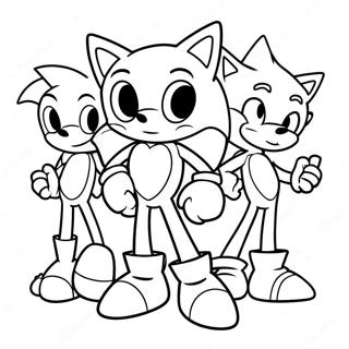 Pagina Para Colorir Do Sonic E Amigos No Dia Dos Namorados 66761-55133