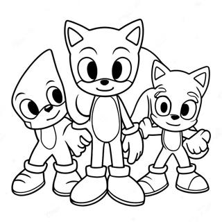 Pagina Para Colorir Do Sonic E Amigos No Dia Dos Namorados 66761-55136