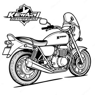 Pagina Para Colorir Da Motocicleta Kawasaki 66850-55198