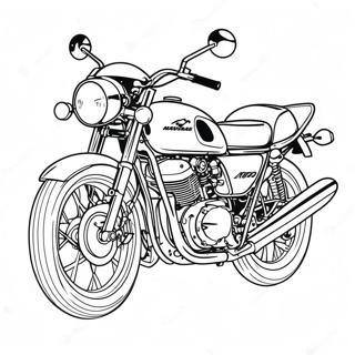 Pagina Para Colorir Da Motocicleta Kawasaki Classica 66851-55194