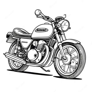 Pagina Para Colorir Da Motocicleta Kawasaki Classica 66851-55195