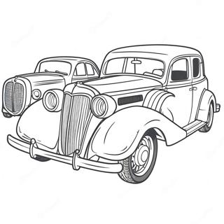 Pagina Para Colorir De Carros Classicos Vintage 66881-55224