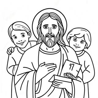 Pagina Para Colorir De Jesus Cristo Com Criancas 66891-55230