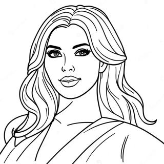 Kim Kardashian Páginas Para Colorir