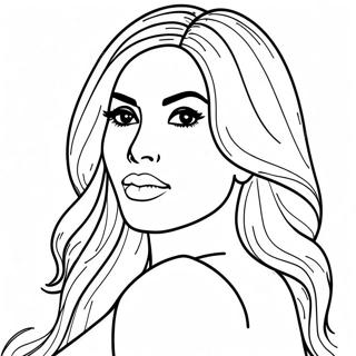 Pagina Para Colorir Da Kim Kardashian 66900-55234