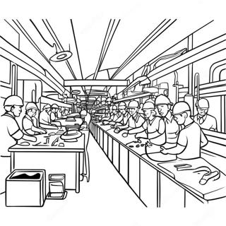 Pagina Para Colorir De Cena De Fabrica Ocupada 66911-55248