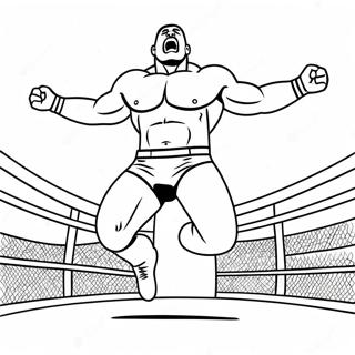 Pagina Para Colorir Do Lutador Da Wwe Pulando Sobre O Oponente 66951-55263