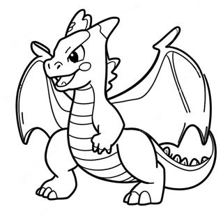 Pagina Para Colorir Do Charizard Gigantamax Em Voo 6695-5445