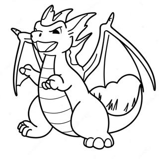 Pagina Para Colorir Do Charizard Gigantamax Em Voo 6695-5447