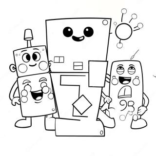 Pagina Para Colorir Dos Numberblocks 11 Coloridos Com Amigos 66992-55297