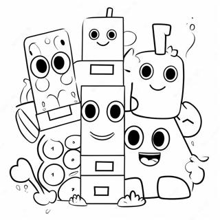 Pagina Para Colorir Dos Numberblocks 11 Coloridos Com Amigos 66992-55299