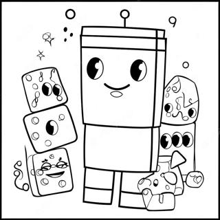 Pagina Para Colorir Dos Numberblocks 11 Coloridos Com Amigos 66992-55300