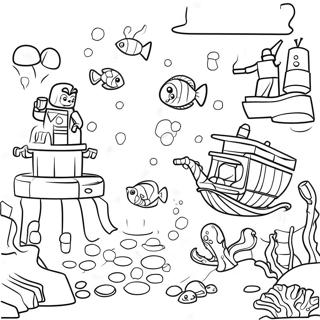 Pagina Para Colorir Da Cidade Lego Do Fundo Do Mar 67011-55307