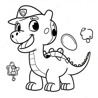 Paw Patrol Rex Páginas Para Colorir