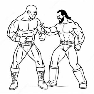 Pagina Para Colorir Dos Superstars Da Wwe Em Acao 67092-55380