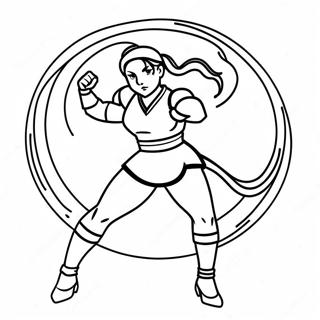 Chun Li Páginas Para Colorir