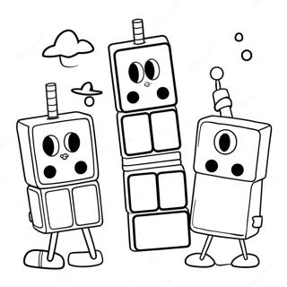 Numberblocks 1000 Páginas Para Colorir