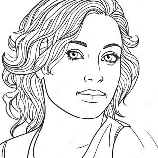 Pagina Para Colorir Modelo Criativo De Auto Retrato 67183-55439