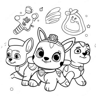 Paw Patrol Páginas Para Colorir