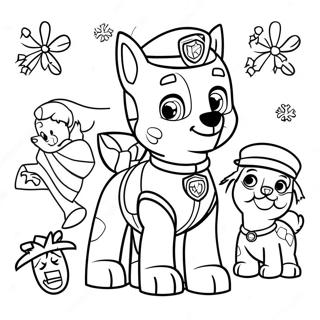 Pagina Para Colorir Do Natal Da Patrulha Canina 671-534