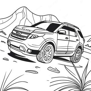 Ford Explorer Páginas Para Colorir