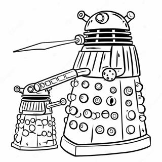 Pagina Para Colorir Do Dalek Em Acao 6735-5478