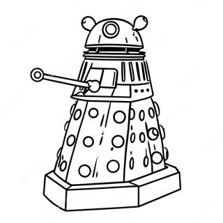 Pagina Para Colorir Do Dalek Em Acao 6735-5480