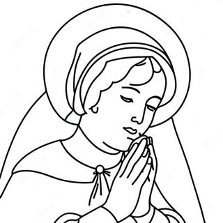 Pagina Para Colorir De Santa Elizabeth Ann Seton Em Oracao 67363-55583