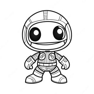 Pagina Para Colorir Do Sackboy Com Equipamento De Aventura 67403-55615