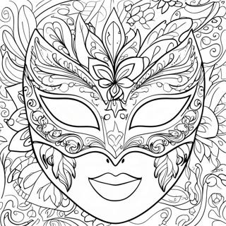 Pagina Para Colorir Da Mascara De Baile 67432-55666