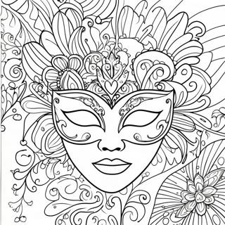 Pagina Para Colorir Da Mascara De Baile 67432-55668