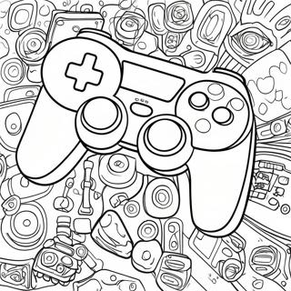 Pagina Para Colorir Do Controle De Jogo Retro 67443-55650